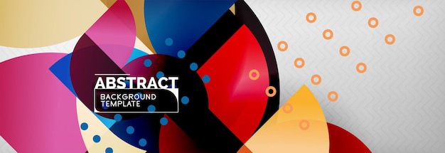 Abstract background geometric circle composition