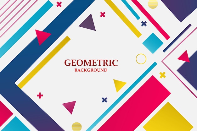 Abstract background geometric full color design