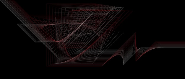 抽象的な背景の幾何学的な線。ベクトル図