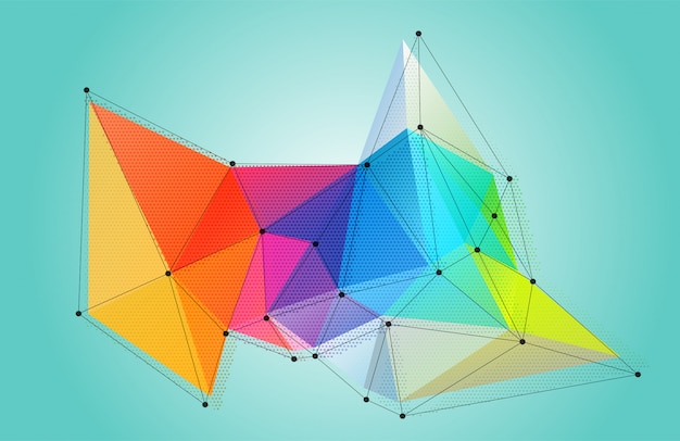 Vettore disegno moderno di geometrics astratto della priorità bassa