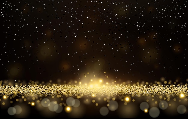 Abstract background a golden glow with magical dust