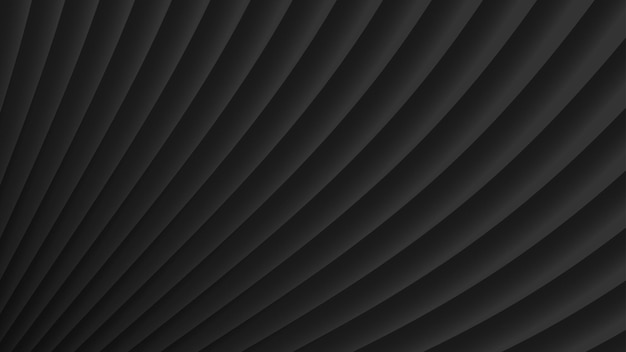 Vector abstract background of gradient curves in black colors