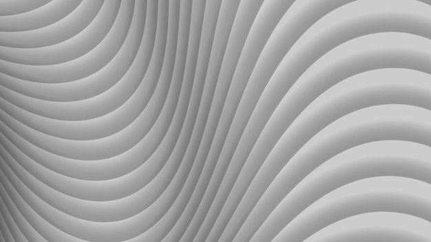 Abstract background of gradient curves in gray colors