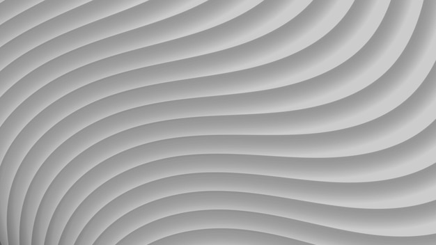 Abstract background of gradient curves in gray colors