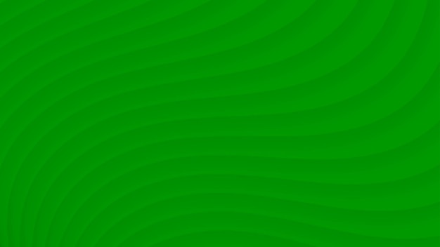 Sfondo astratto di curve sfumate in colori verdi Vettore Premium