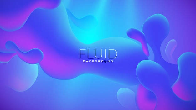 Vector abstract background gradient fluid shapes composition