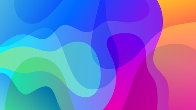 Abstract background gradient wave rainbow simple modern elegant premium vector