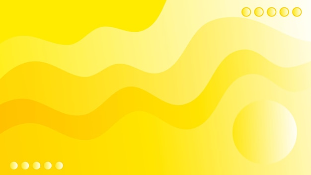 Premium Vector | Abstract background gradient wave yellow simple ...