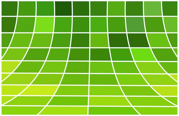 추상적인 배경 녹색 사각형 모자이크 3D 벡터 일러스트 레이 션