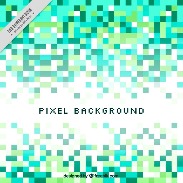 Sfondo astratto di toni verdi pixel