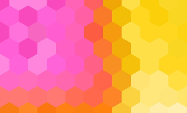 Vector abstract background hexagon gradient color