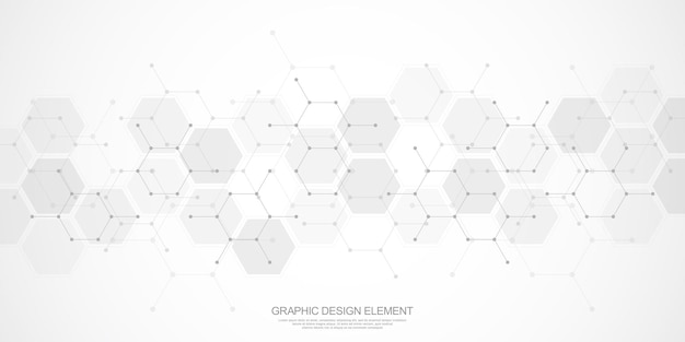 Abstract background of hexagons pattern