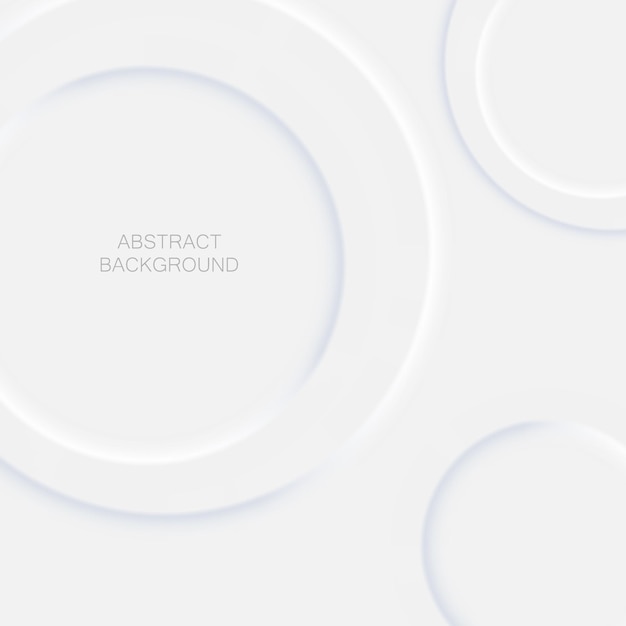Abstract background illustration in white neomorphism style. Minimal wallpaper, backdrop.