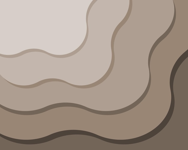 Vector abstract background, imitation of cut paper, beige shades