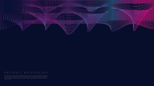 Vector abstract background for information and technology theme use with gradient purple effect