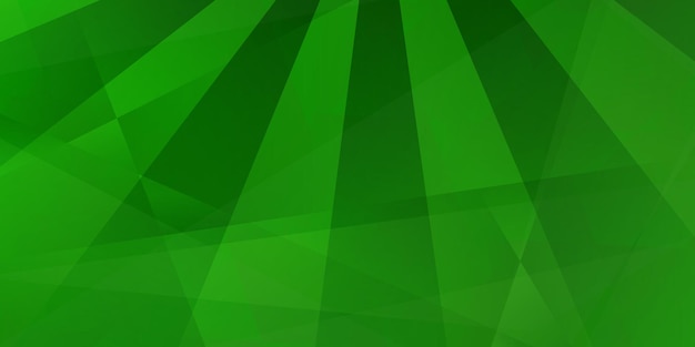 Abstract background of intersecting lines and polygons in green colors