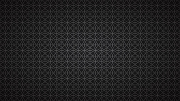 Abstract background of intertwined circles in black colors.