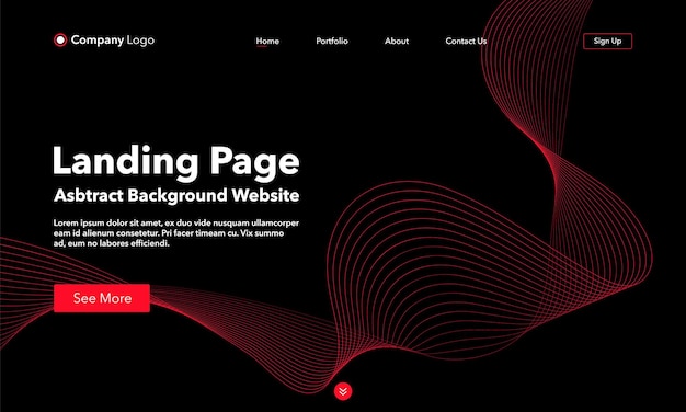Vector abstract background landing page. template for websites.