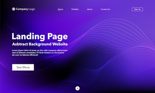 Abstract background landing page