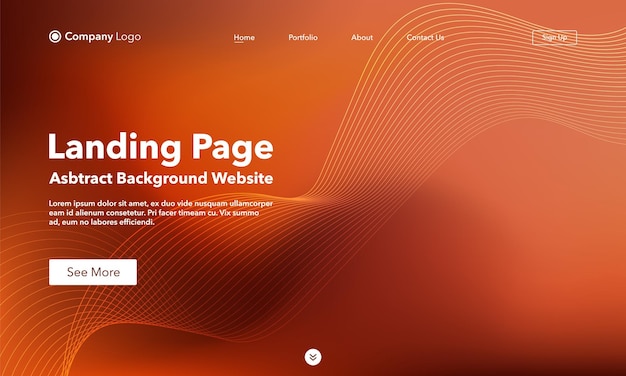 Abstract background landing page