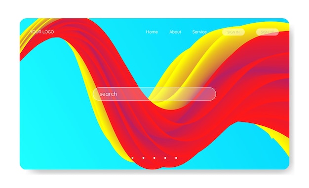 Vector abstract background for landing page