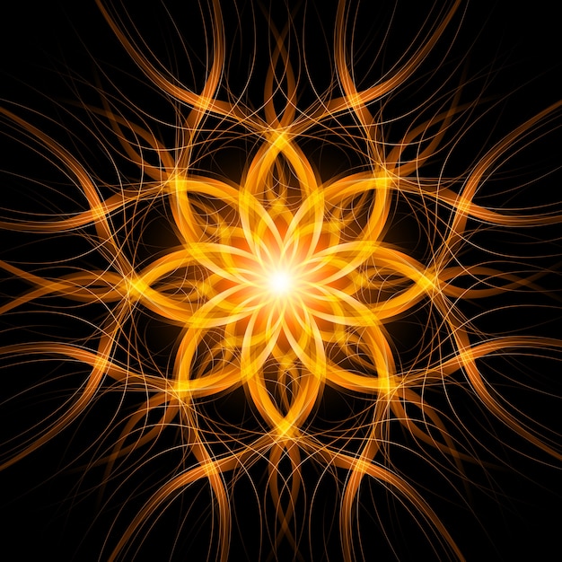 abstract background light lines, futuristic wave.