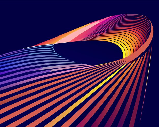 abstract background line vector unusual