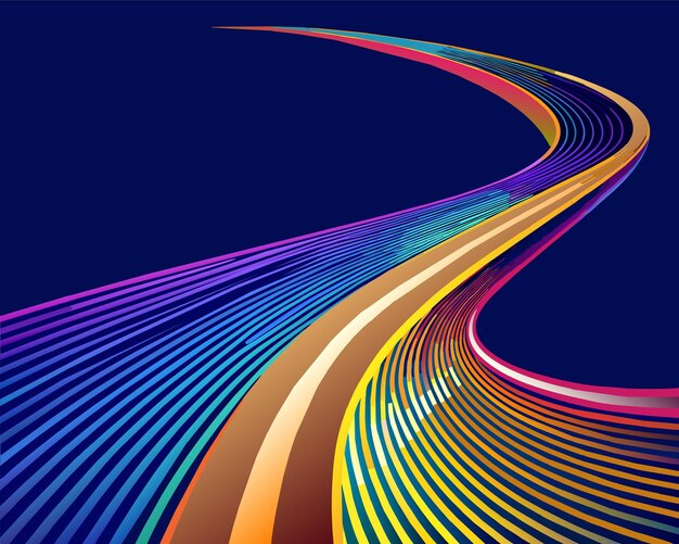 abstract background line vector unusual