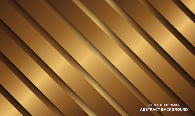 Vector abstract background luxury golden lines modern design