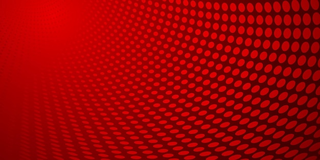 abstract background made of halftone dots in red colors