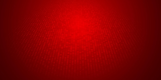 赤い色のハーフトーンドットで作られた抽象的な背景