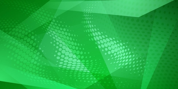 Abstract background made of halftone dots and straight lines in green colors