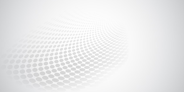 Abstract background made of halftone dots in white and gray colors