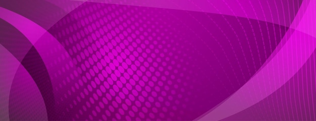 Абстрактный фон из кривых и полутоновых точек фиолетового цвета
