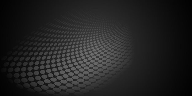 Абстрактный фон из полутоновых точек черного и серого цветов