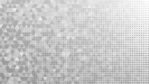 Abstract background made of small gray triangles and dots