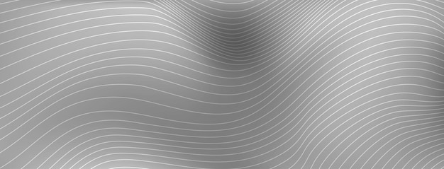 Abstract background made of wavy lines in gray colors