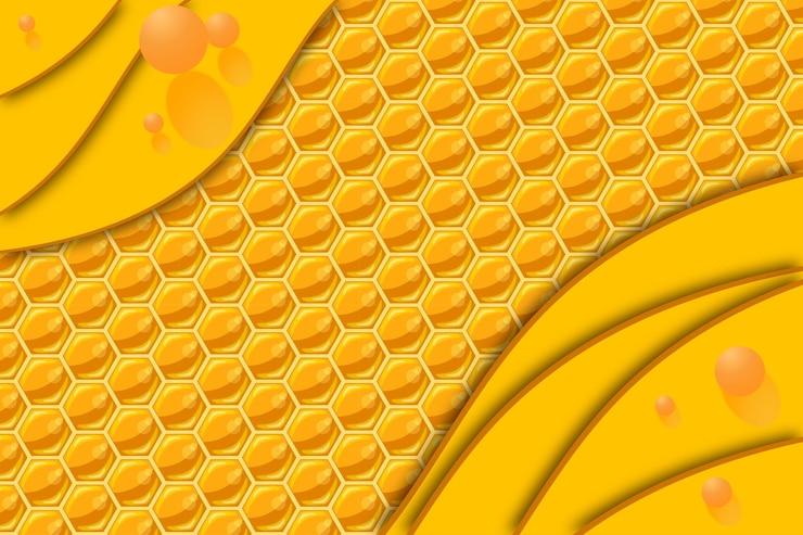 Vector 벌집으로 만든 추상적인 배경