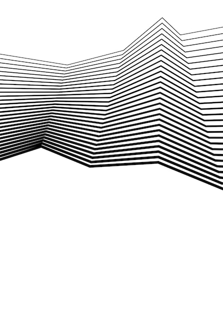 abstract background many polyline lines from thick to thin23