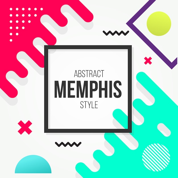 Abstract Background Memphis Style