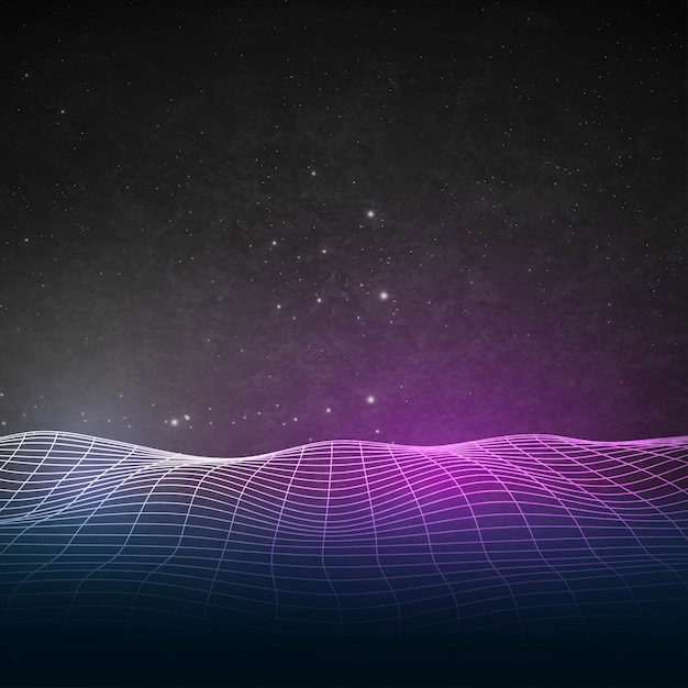 Vector abstract background mesh