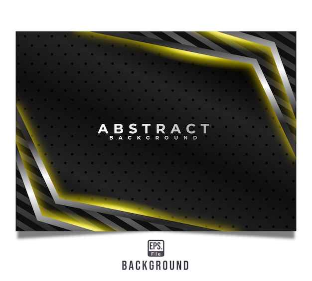 Abstract background metallic with black and yellow