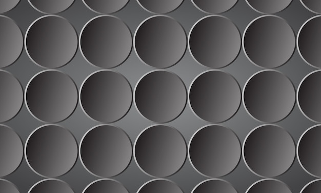 Vector abstract background of modern black gradient circle pattern