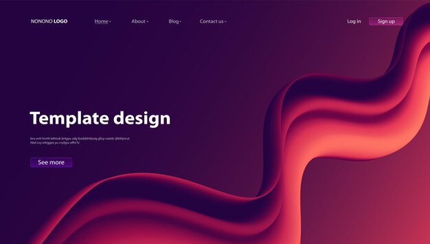 Vector abstract background modern design. landing page. template for websites or apps.vector. - vector