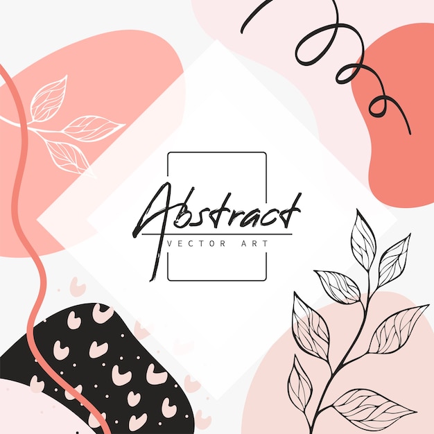 Vector abstract background. modern design template in minimal style. stylish cover for beauty presentation, branding design. vector illustration
