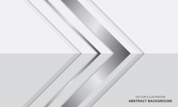 Vector abstract background modern white and silver luxury design