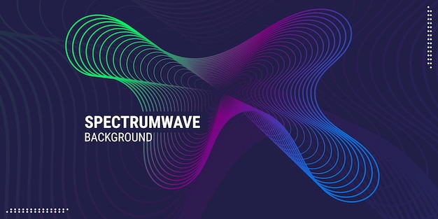 Abstract background music wave design