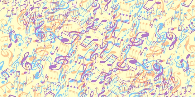 Abstract background of musical notesMusical concept