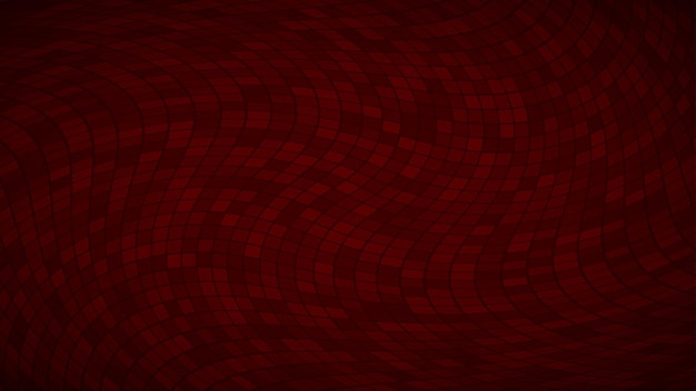 Абстрактный фон из маленьких квадратов или пикселей в темно-красных тонах