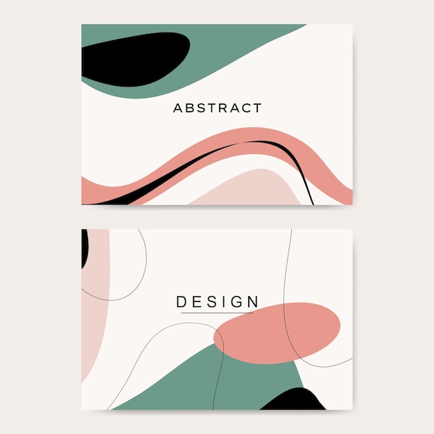 Vector abstract background of pastel colors suitable for business cards and more